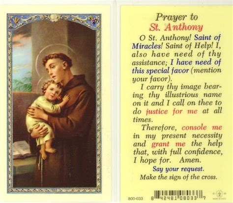 saint anthony|saint anthony prayer request.